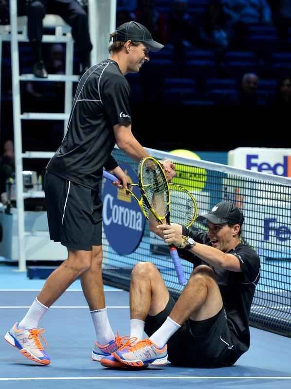 Imagens da grande deciso entre o mineiro Marcelo Melo e o croata Dodig contra os irmos Bob e Mike Bryan