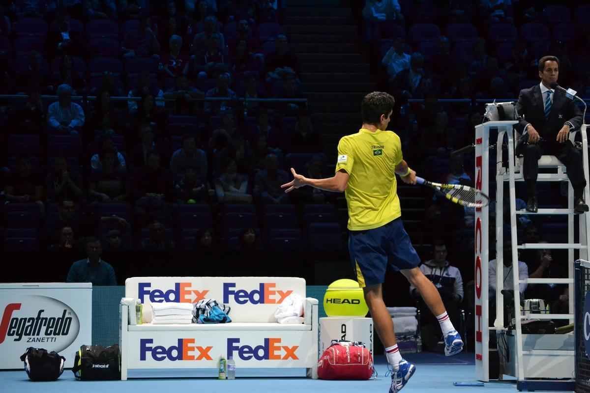 Vitria dos irmos norte-americanos Bob and Mike Bryan na deciso de duplas do ATP Finals sobre o mineiro Marcelo Melo e o croata Dodig