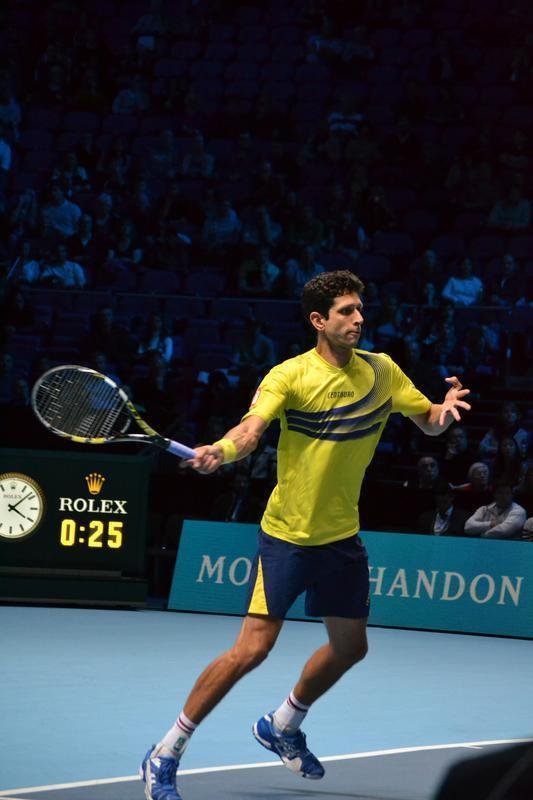 Vitria dos irmos norte-americanos Bob and Mike Bryan na deciso de duplas do ATP Finals sobre o mineiro Marcelo Melo e o croata Dodig