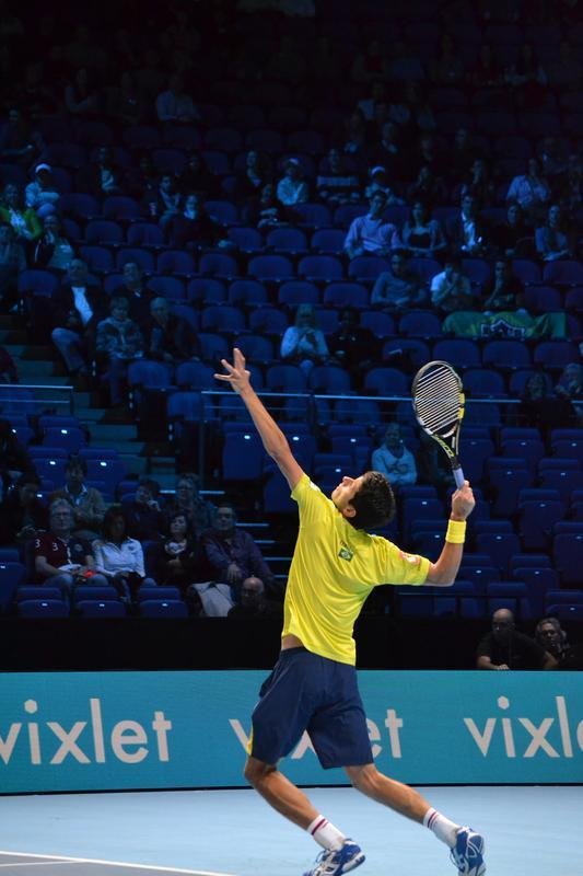 Vitria dos irmos norte-americanos Bob and Mike Bryan na deciso de duplas do ATP Finals sobre o mineiro Marcelo Melo e o croata Dodig