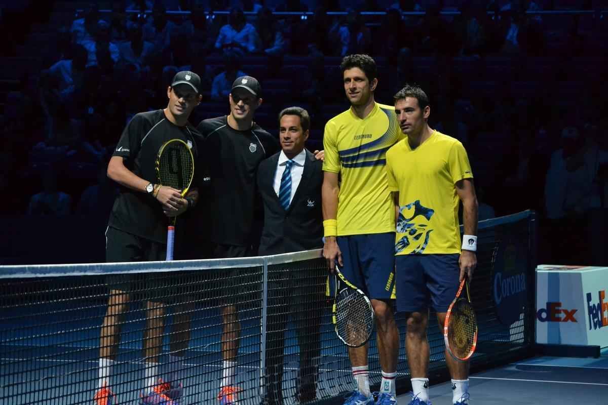 Imagens da grande deciso entre o mineiro Marcelo Melo e o croata Dodig contra os irmos Bob e Mike Bryan