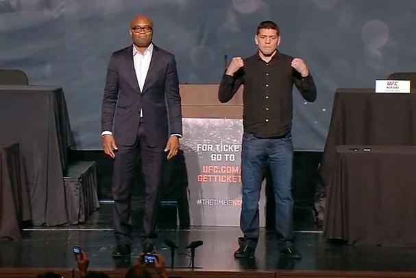 Encaradas do UFC the Time is Now, coletiva em Las Vegas - Anderson Silva e Nick Diaz
