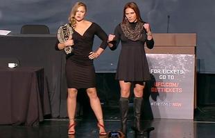Encaradas do UFC the Time is Now, coletiva em Las Vegas -  Ronda Rousey x Cat Zingano