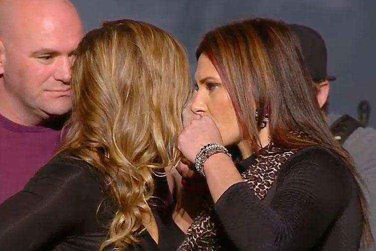 Encaradas do UFC the Time is Now, coletiva em Las Vegas - Ronda Rousey x Cat Zingano