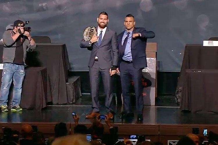 Encaradas do UFC the Time is Now, coletiva em Las Vegas - Chris Weidman x Vitor Belfort