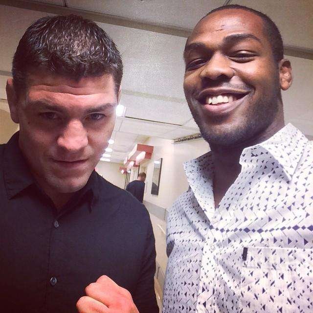 Encaradas do UFC the Time is Now, coletiva em Las Vegas - Nick Diaz e Jon Jones