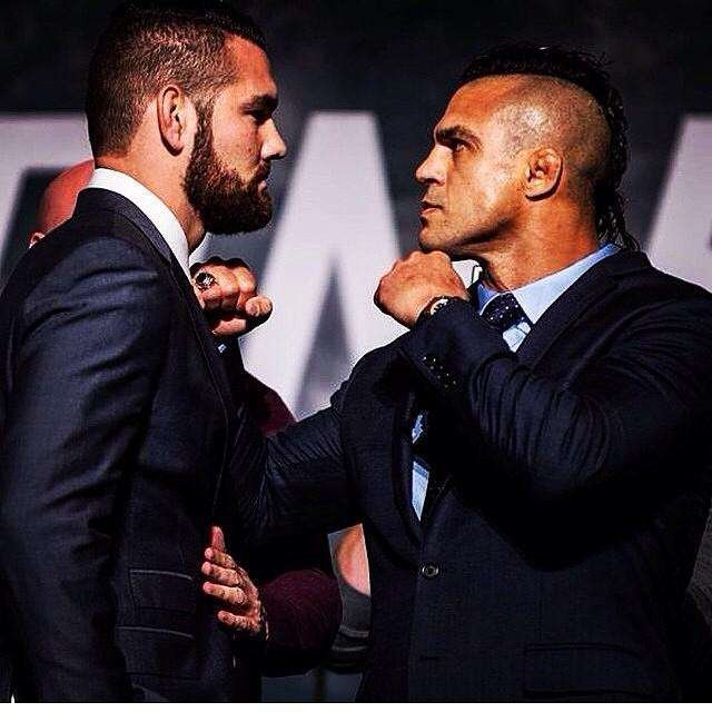 Encaradas do UFC the Time is Now, coletiva em Las Vegas - Chris Weidman e Vitor Belfort