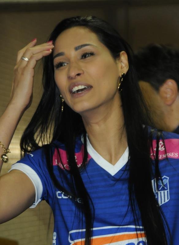 Apresentao da ponteira Jaqueline ao Minas Tnis Clube