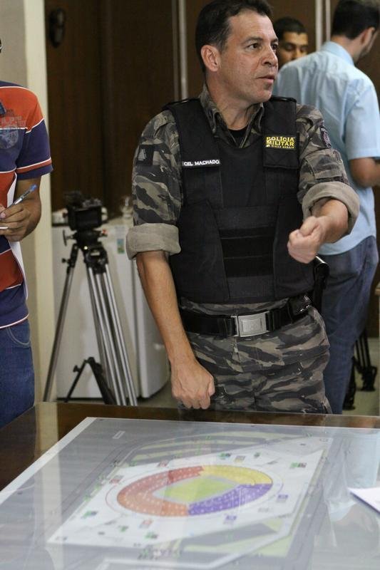 Reunio da sede do CPE teve presena da Polcia Militar, representantes de Atltico, Cruzeiro e Minas Arena