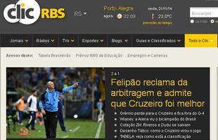 Jornais de Porto Alegre destacam melhor eficiência do Cruzeiro na Arena