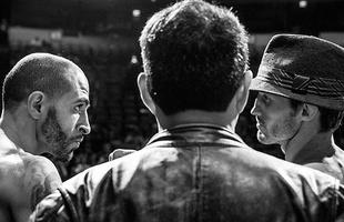 Imagens das encaradas da pesagem do UFC Fight Night 57 - Chico Camus e Brad Pickett