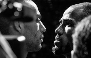 Imagens das encaradas na pesagem do UFC Fight Night 57 - Edson Barboza e Bobby Green