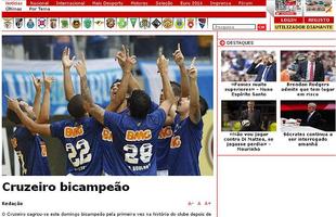 Jornais internacionais noticiaram o quarto caneco brasileiro do time celeste