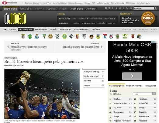 'O Jogo', de Portugal