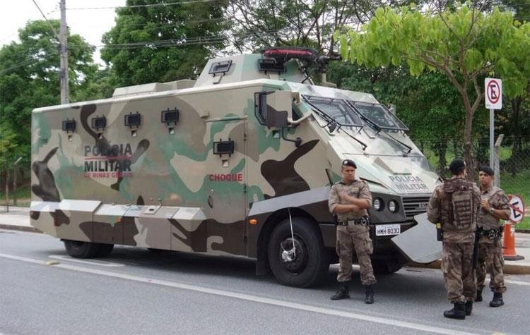 PM nas ruas de Belo Horizonte