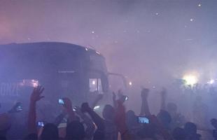 Imagens da chegada do Cruzeiro ao Mineirão