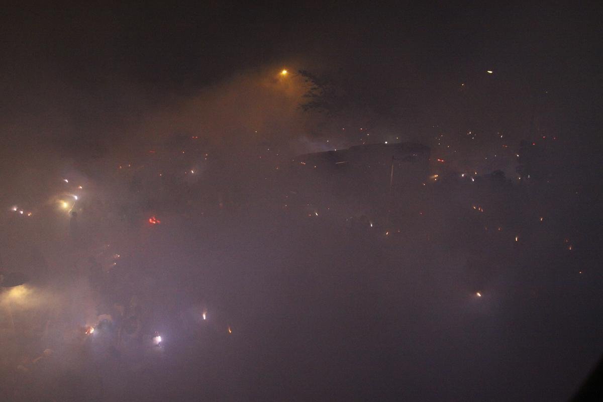 Imagens da chegada do Cruzeiro ao Mineiro