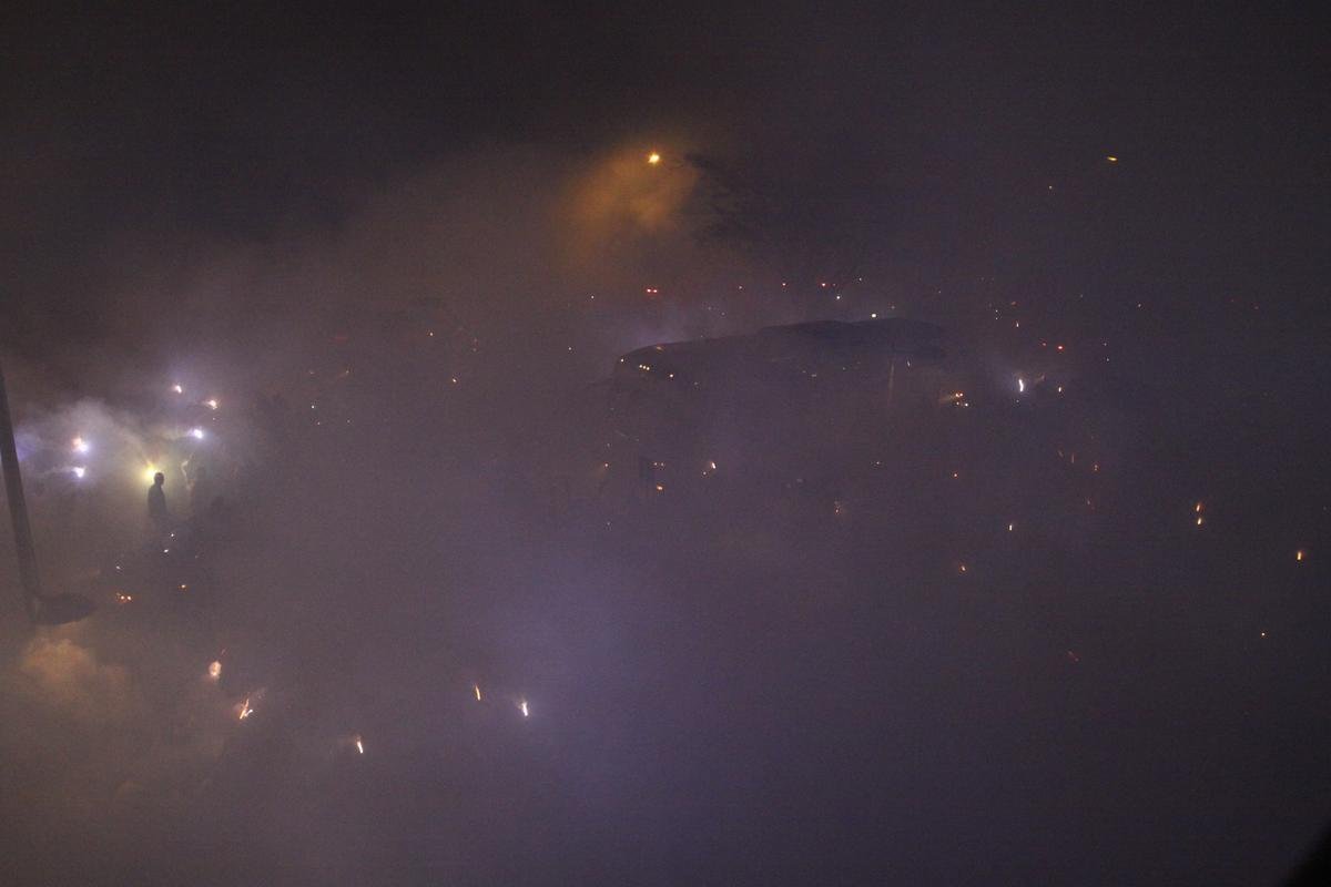 Imagens da chegada do Cruzeiro ao Mineiro