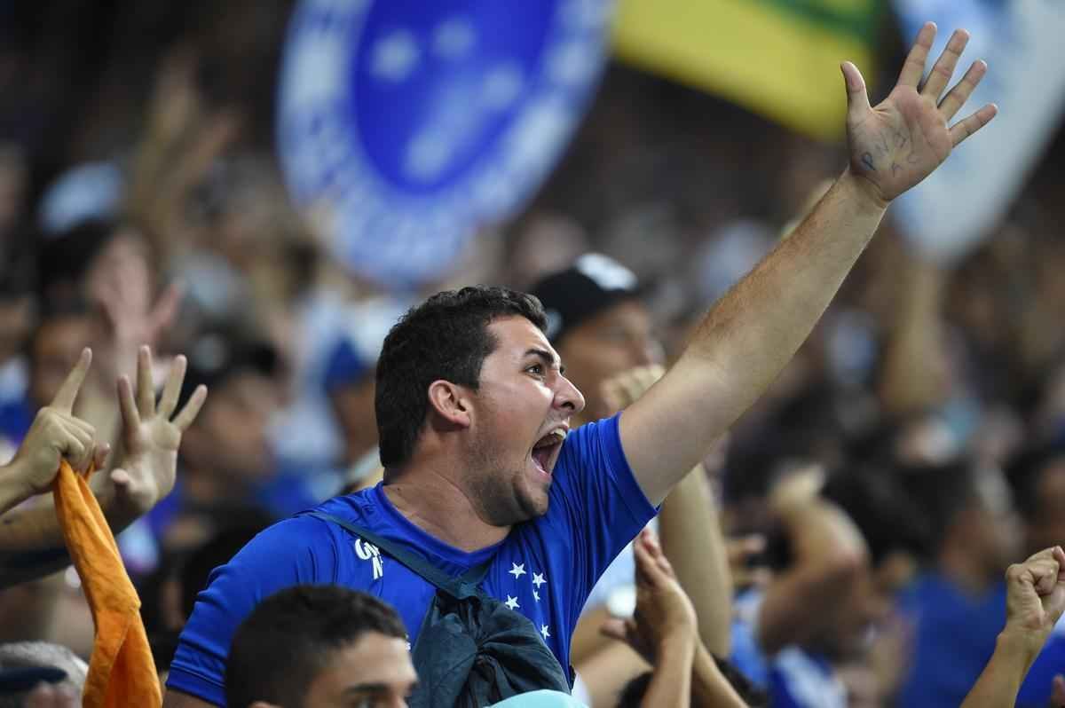Fotos da torcida do Cruzeiro na deciso contra o Atltico