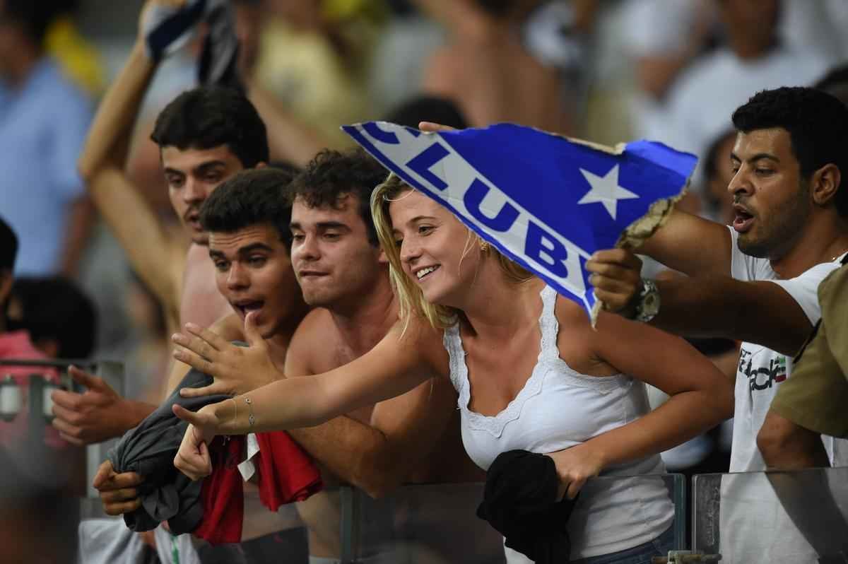 Fotos da torcida do Cruzeiro na deciso contra o Atltico