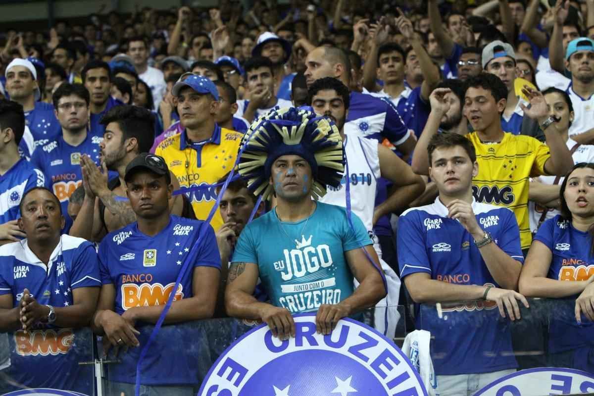 Fotos da torcida do Cruzeiro na deciso contra o Atltico