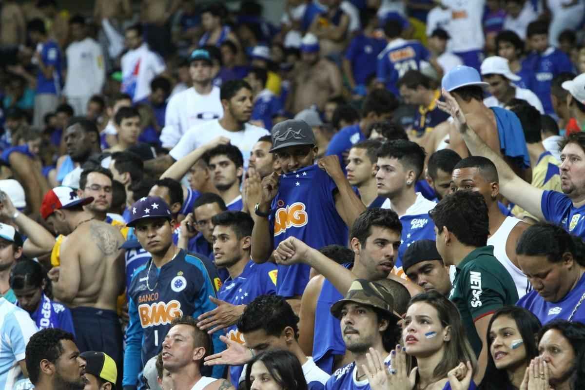 Fotos da torcida do Cruzeiro na deciso contra o Atltico