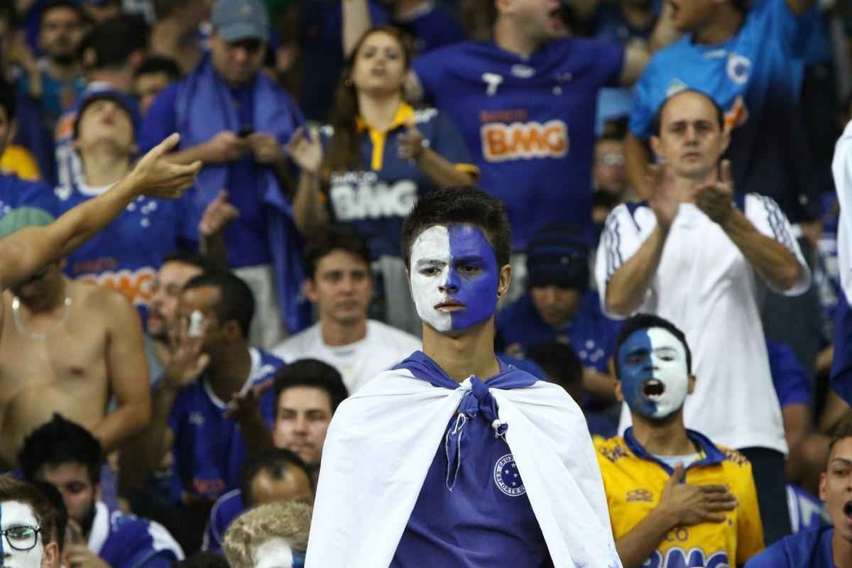 Fotos da torcida do Cruzeiro na deciso contra o Atltico