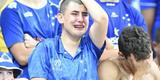 Fotos da decepo cruzeirense depois da derrota para o Atltico na Copa do Brasil