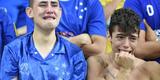 Fotos da decepo cruzeirense depois da derrota para o Atltico na Copa do Brasil