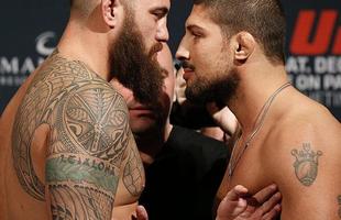 Imagens da pesagem do UFC 181, em Las Vegas - Travis Browne x Brendan Schaub