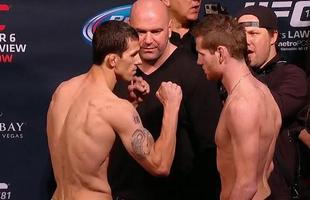 Imagens da pesagem do UFC 181, em Las Vegas - Alex White x Clay Collard