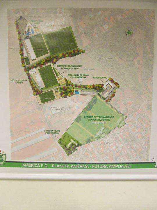 Fotos do projeto do novo CT do Amrica