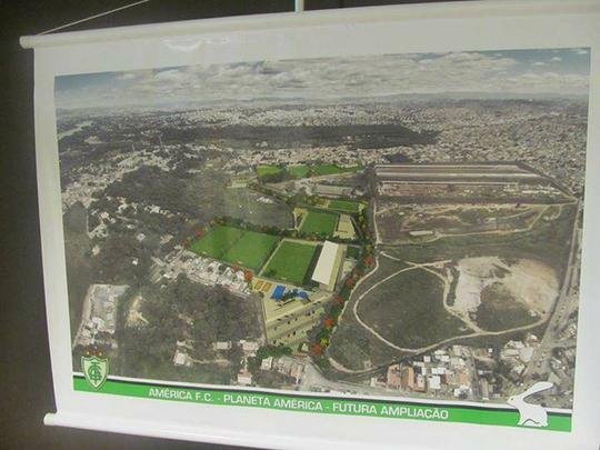 Fotos do projeto do novo CT do América