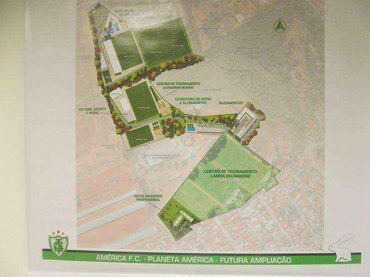 Fotos do projeto do novo CT do Amrica