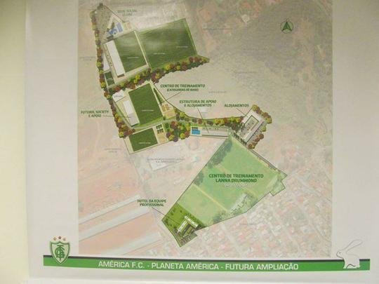 Fotos do projeto do novo CT do América