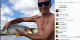 Com paradeiro desconhecido, Dtolo mostra habilidade de pescador em rede social