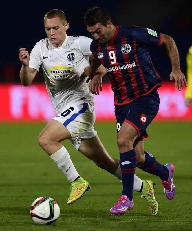 Imagens do jogo entre San Lorenzo e Auckland City, pelo Mundial de Clubes