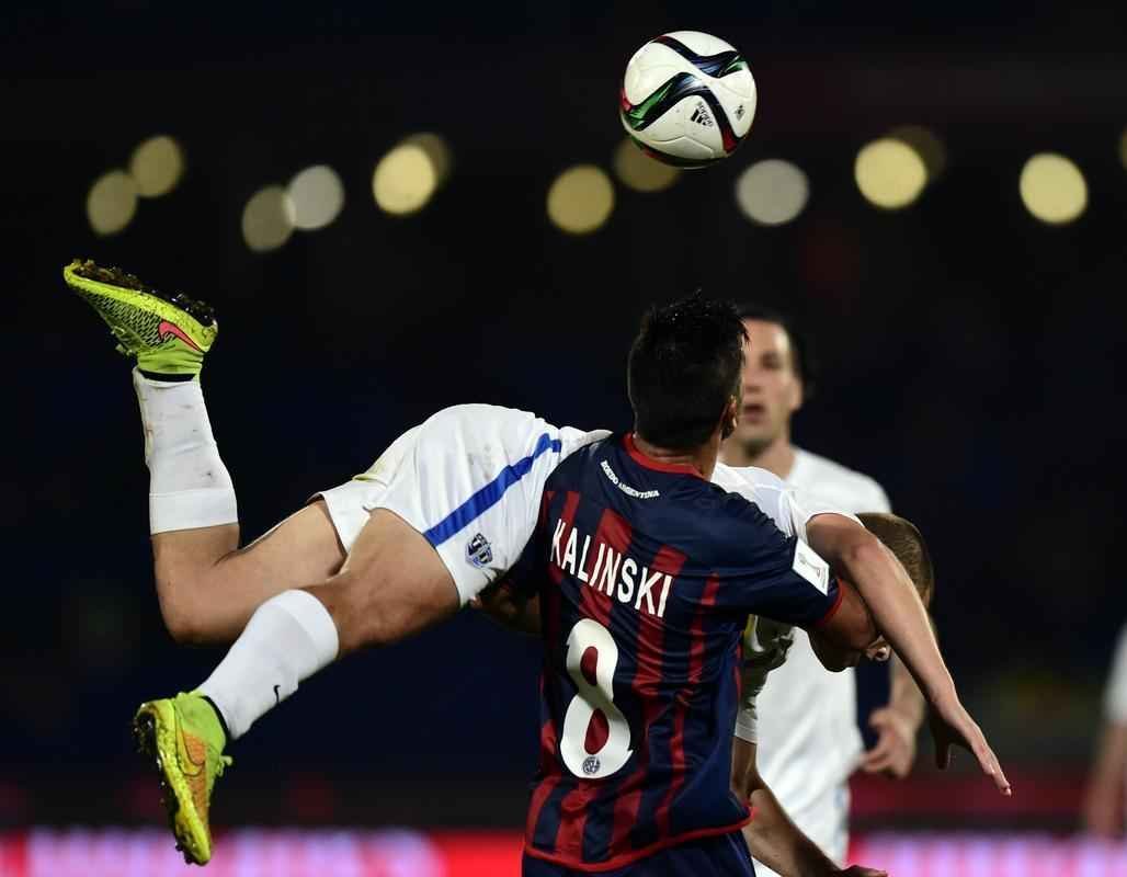 Imagens do jogo entre San Lorenzo e Auckland City, pelo Mundial de Clubes