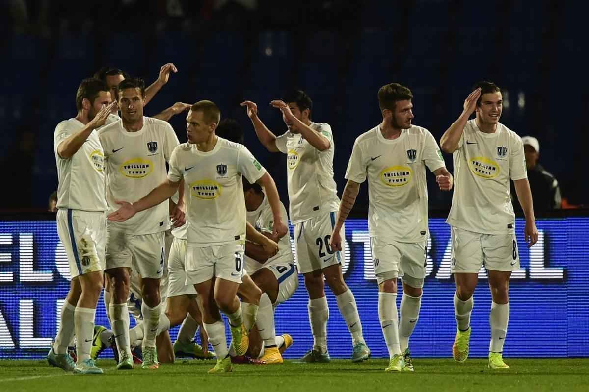 Imagens do jogo entre San Lorenzo e Auckland City, pelo Mundial de Clubes