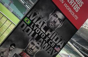Imagens do treino aberto do UFC na Arena Palmeiras - Totem do evento