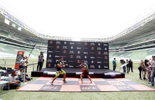 Imagens do treino aberto do UFC na Arena Palmeiras - Lyoto Machida