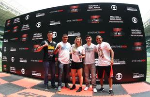 Imagens do treino aberto do UFC na Arena Palmeiras - Cezar Mutante, Gilbert Durinho, Paula Sack, Dominick Cruz e Jos Aldo