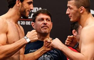 Imagens da pesagem do UFC Fight Night 58, em Barueri - Elias Silvrio x Rashid Magomedov