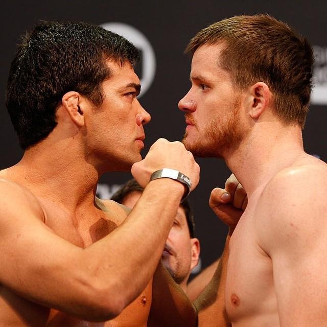 Imagens da pesagem do UFC Fight Night 58, em Barueri - Lyoto Machida e CB Dollaway