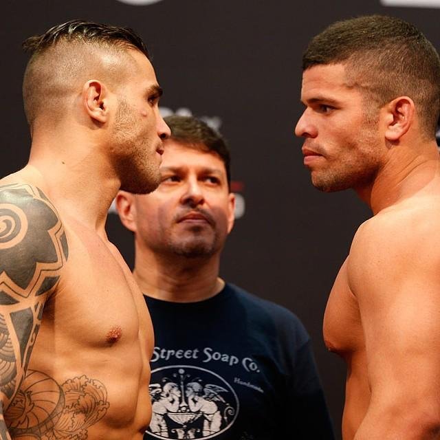 Imagens da pesagem do UFC Fight Night 58, em Barueri - Daniel Sarafian x Junior Alpha