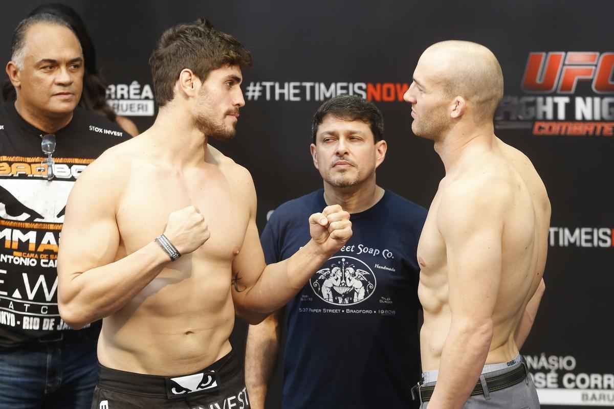 Imagens da pesagem do UFC Fight Night 58, em Barueri - Antnio Cara de Sapato x Patrick Cummins