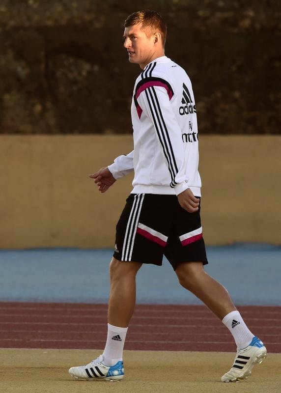 Nesta sexta-feira, jogadores do Real Madrid se mostraram muito descontrados em ltima atividade antes da final 