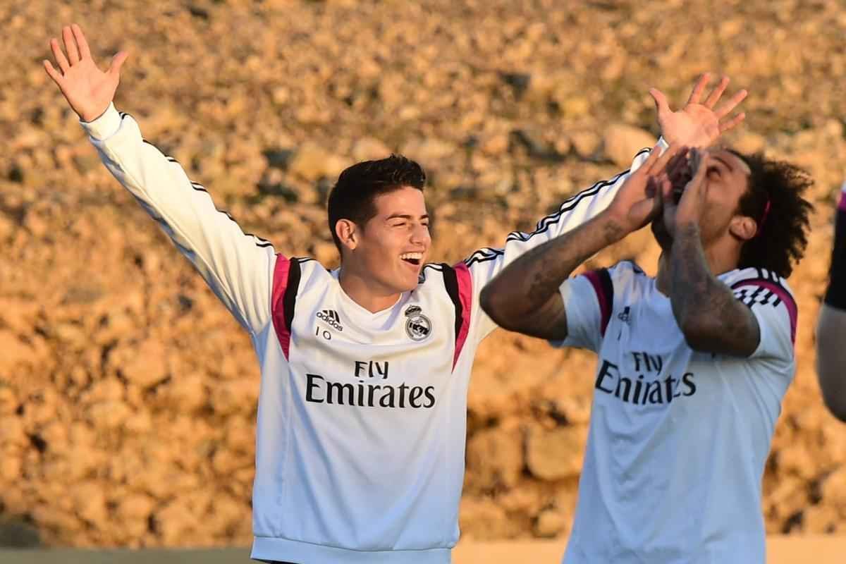 Nesta sexta-feira, jogadores do Real Madrid se mostraram muito descontrados em ltima atividade antes da final 