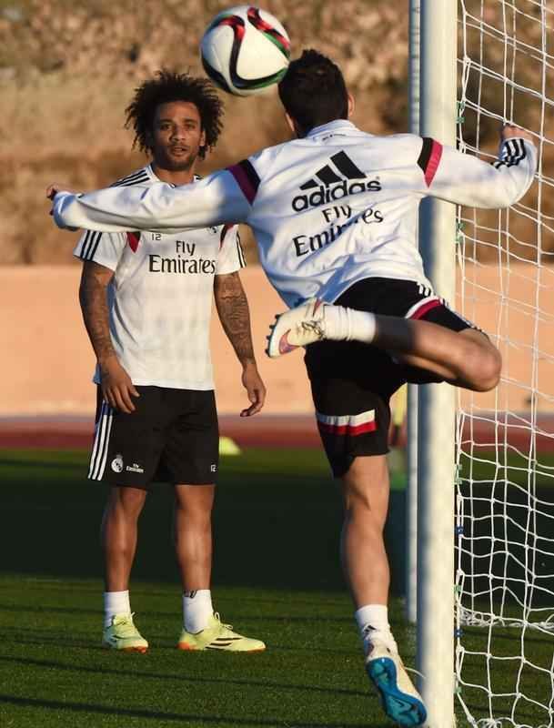 Nesta sexta-feira, jogadores do Real Madrid se mostraram muito descontrados em ltima atividade antes da final 
