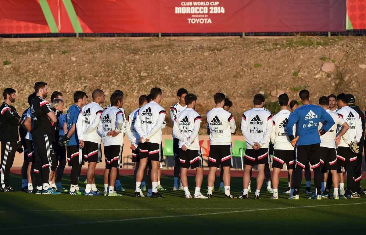 Nesta sexta-feira, jogadores do Real Madrid se mostraram muito descontrados em ltima atividade antes da final 